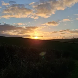 photo of sunset over South Milton