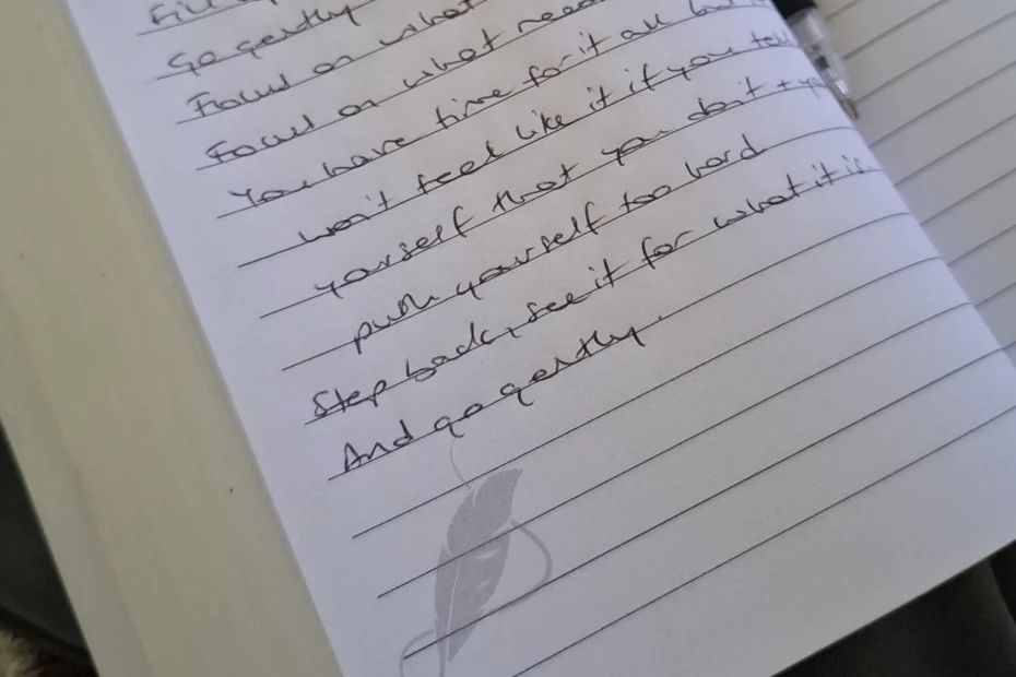 notes from notebook on how to escape overwhelm